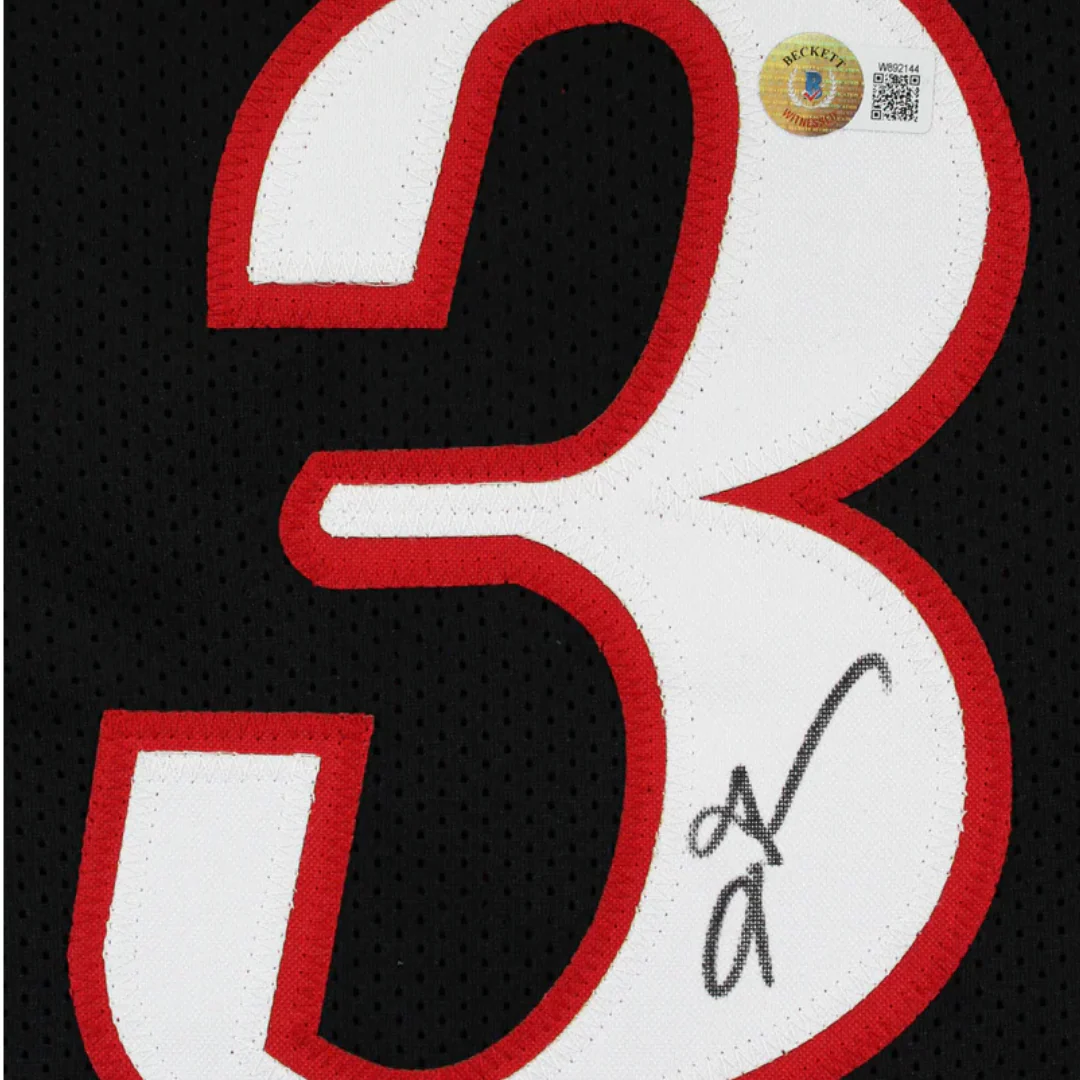 Allen Iverson Signed Philadelphia 76ers Basketball Jersey with Beckett Witness - Image 2