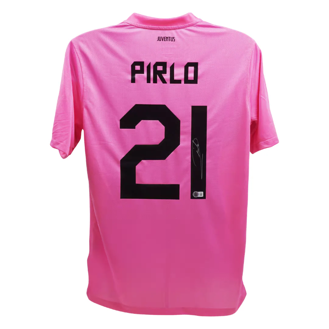 Andrea Pirlo Signed Juventus Away Soccer Jersey #21 with Beckett Witness - Image 3