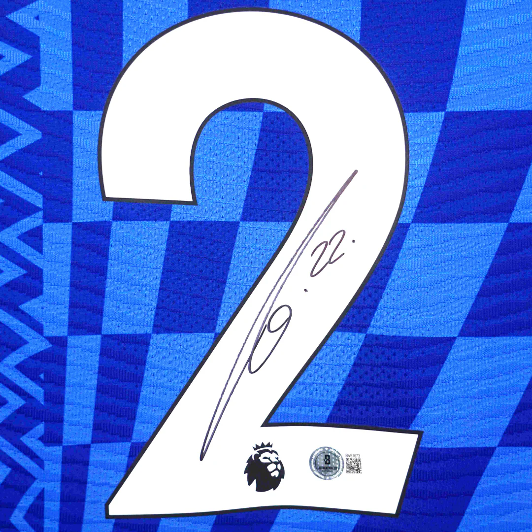 Antonio Rudiger Signed Chelsea FC Home Soccer Jersey #2 with Beckett COA - Image 2
