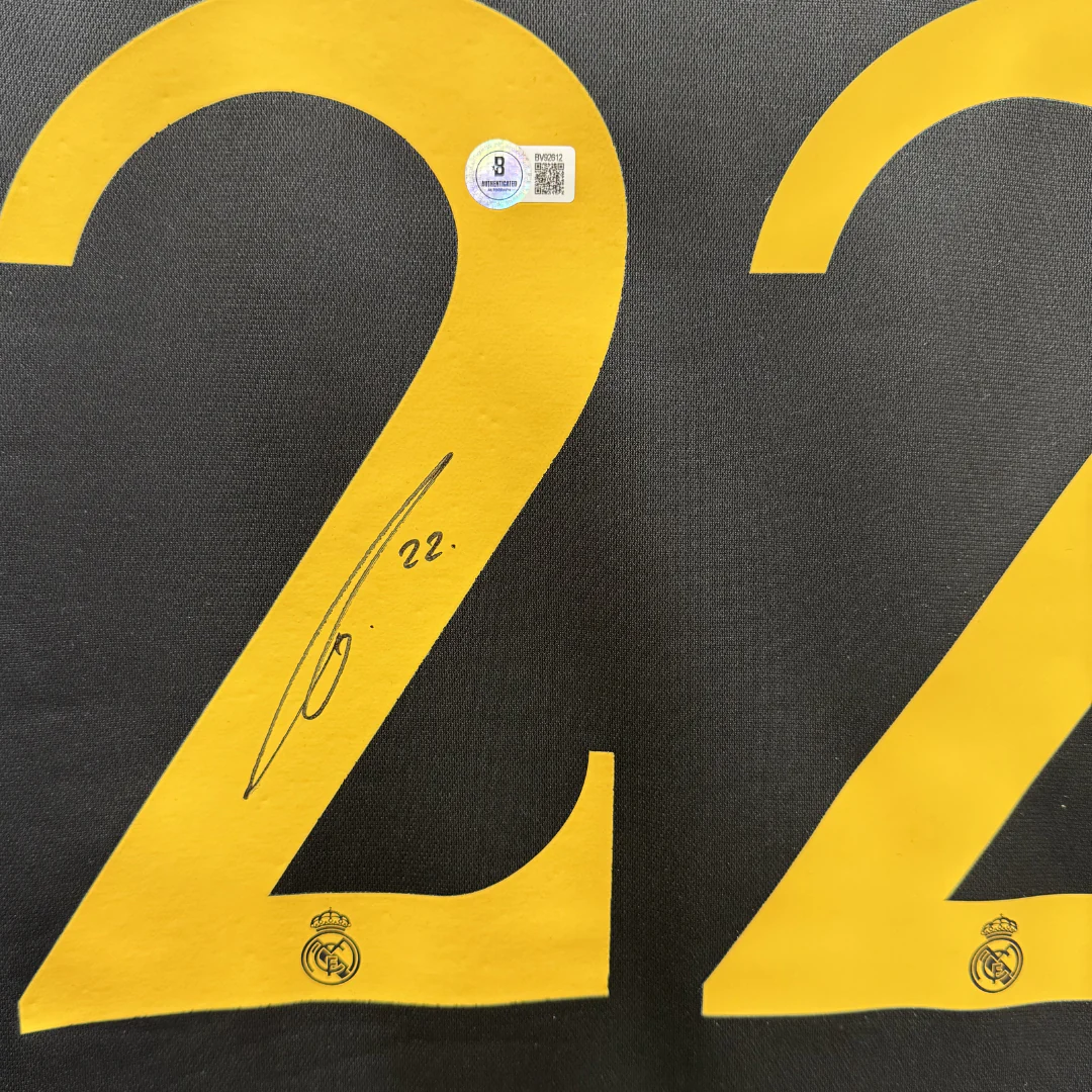 Antonio Rudiger Signed Real Madrid Away Soccer Jersey #22 with Beckett COA - Image 2