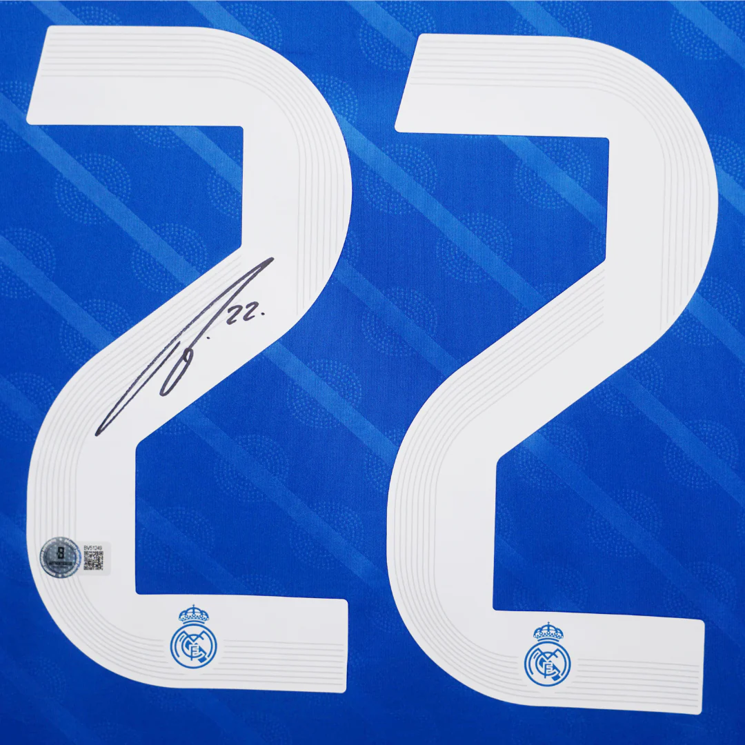 Antonio Rudiger Signed Real Madrid FC Away Soccer Jersey #22 with Beckett COA - Image 2