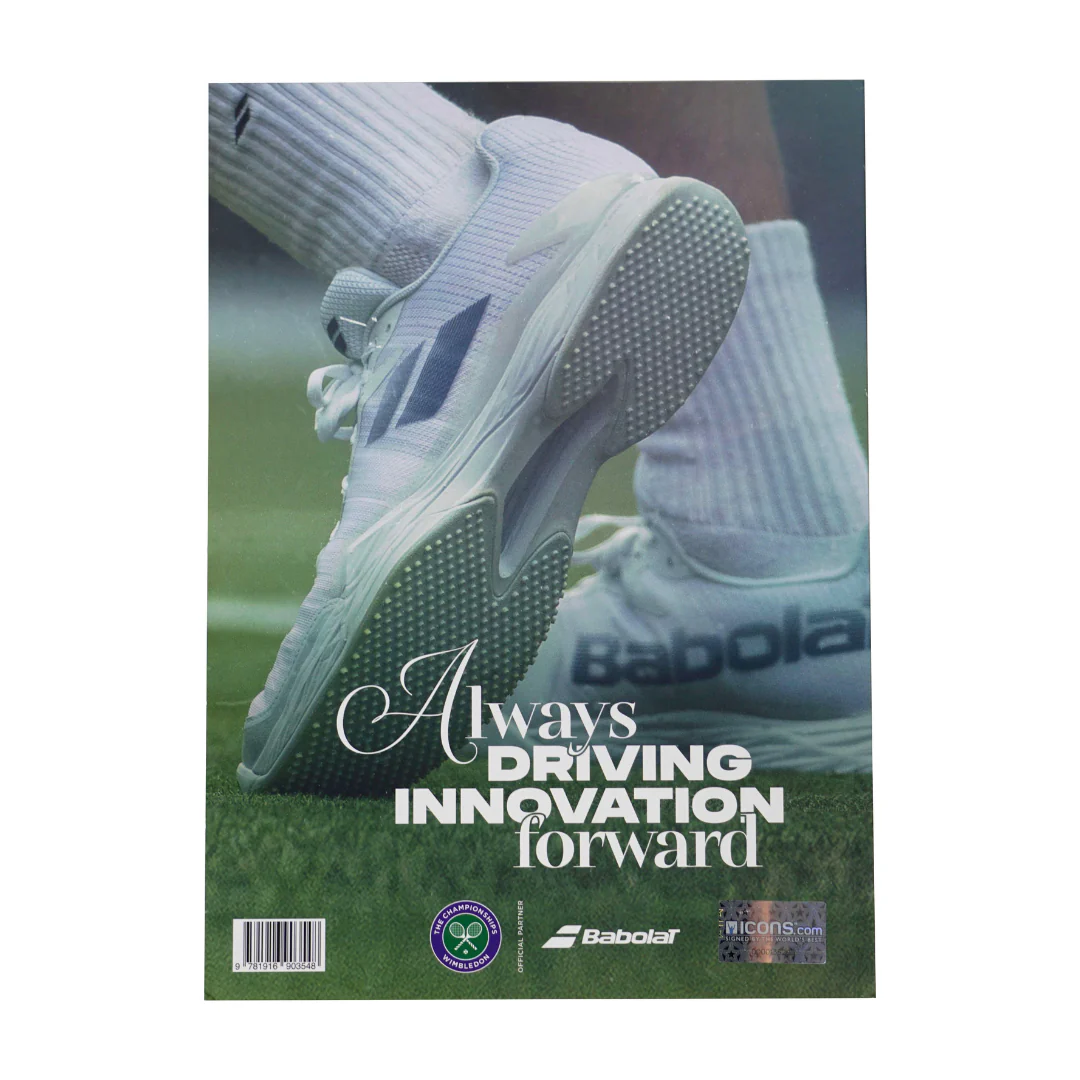Carlos Alcaraz Signed 2023 Wimbledon Tennis Finals Program with ICONS COA - Image 2