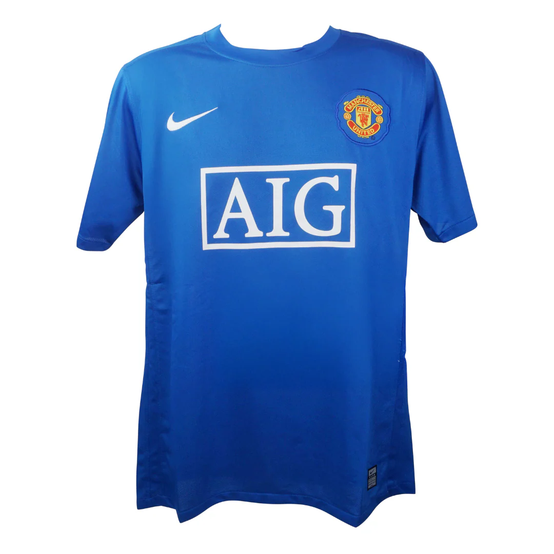 Framed Carlos Tevez Signed Manchester Utd Away Soccer Jersey #32 with Beckett Witness - Image 4