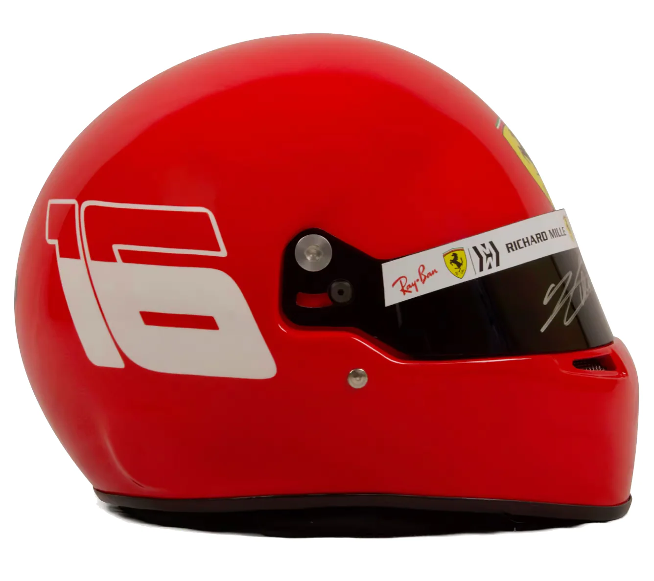 Charles Leclerc Signed F1 Ferrari Helmet Full Size Replica with Beckett COA - Image 3