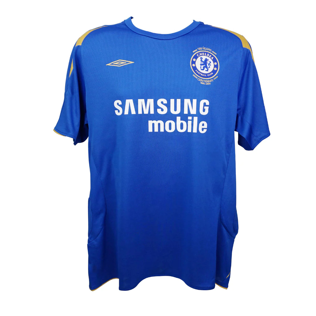 Framed Claude Makelele Signed Chelsea FC Home Soccer Jersey #4 with Beckett COA - Image 4