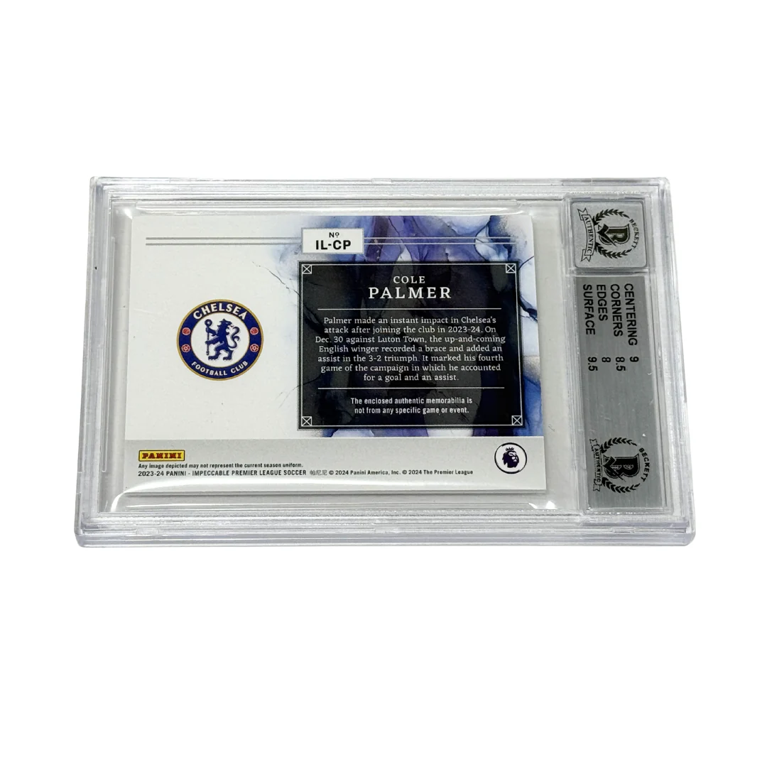 Cole Palmer Signed 2023-24 Panini Impeccable EPL Materials /99 - BGS 8.5 AUTO 10 - Image 2