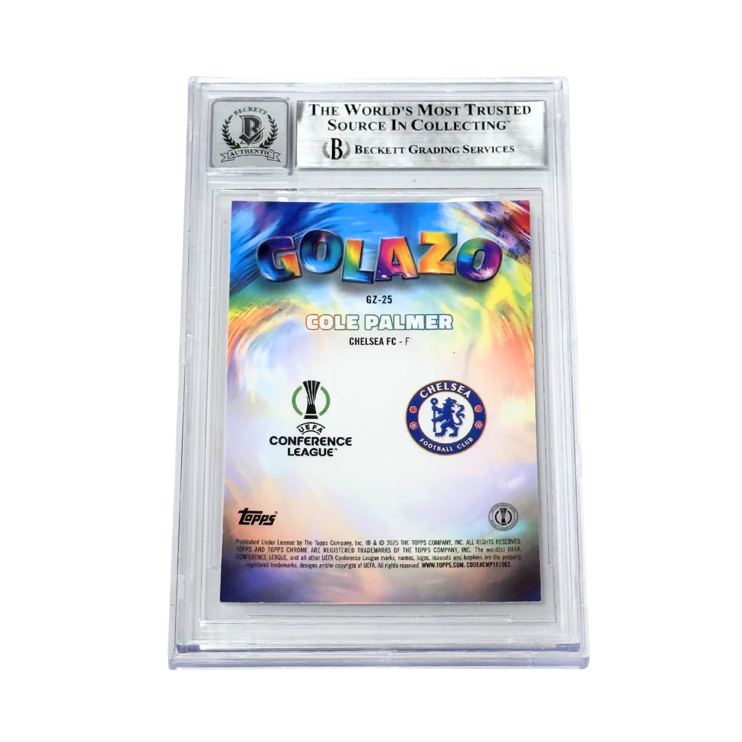 Cole Palmer Signed 2024-25 Topps Chrome UCC Golazo - BGS 10 AUTO - Image 2