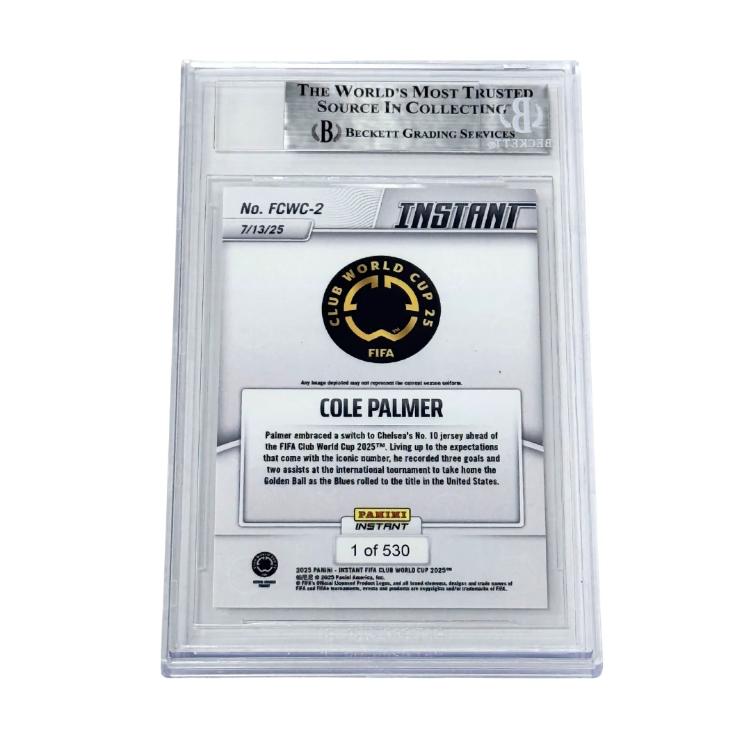 Cole Palmer Signed 2025 Panini Instant FIFA Club World Cup /530 - BGS Authentic - Image 2