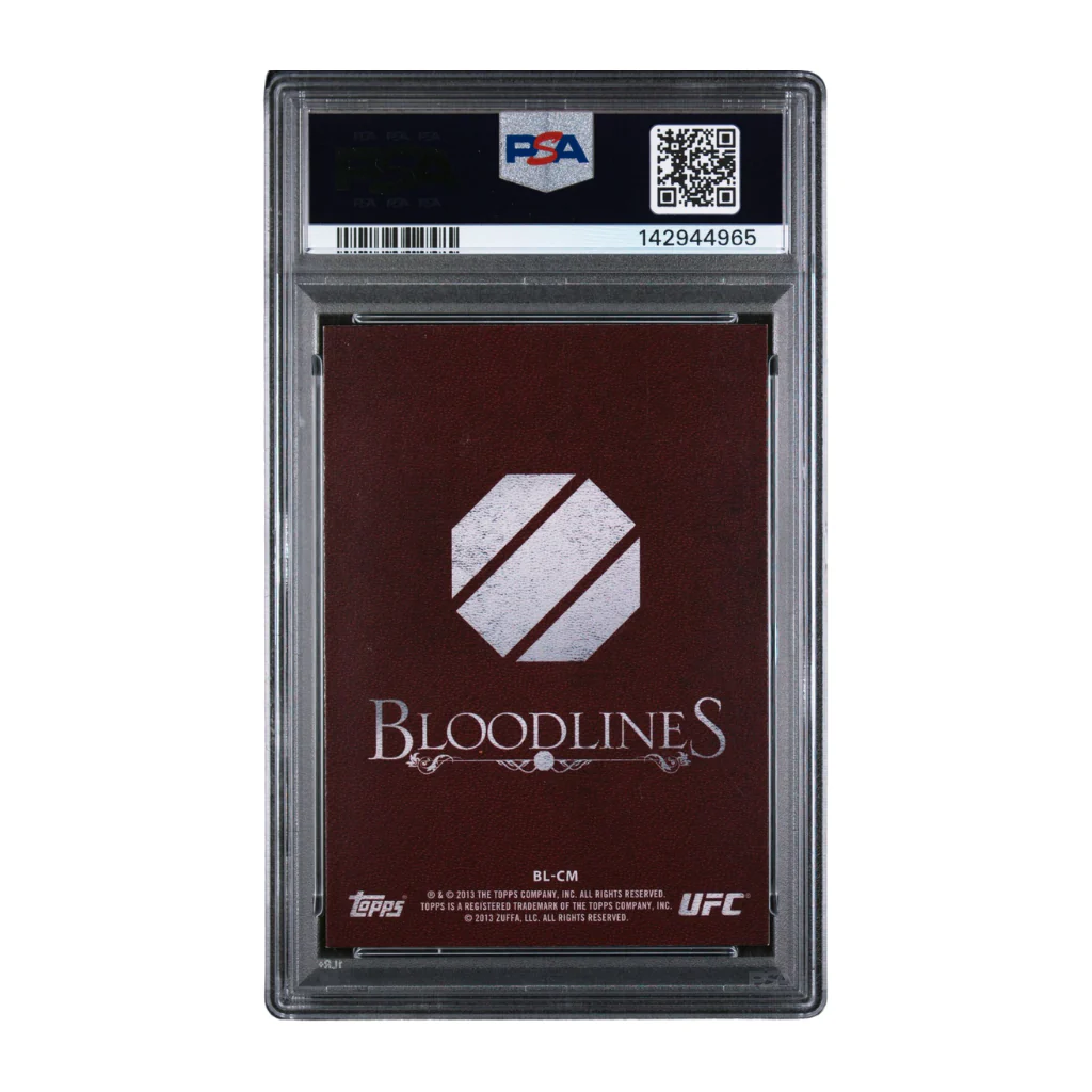Conor McGregor Signed 2013 Topps UFC Bloodlines #CM Rookie Card - PSA 8 AUTO 10 - Image 2
