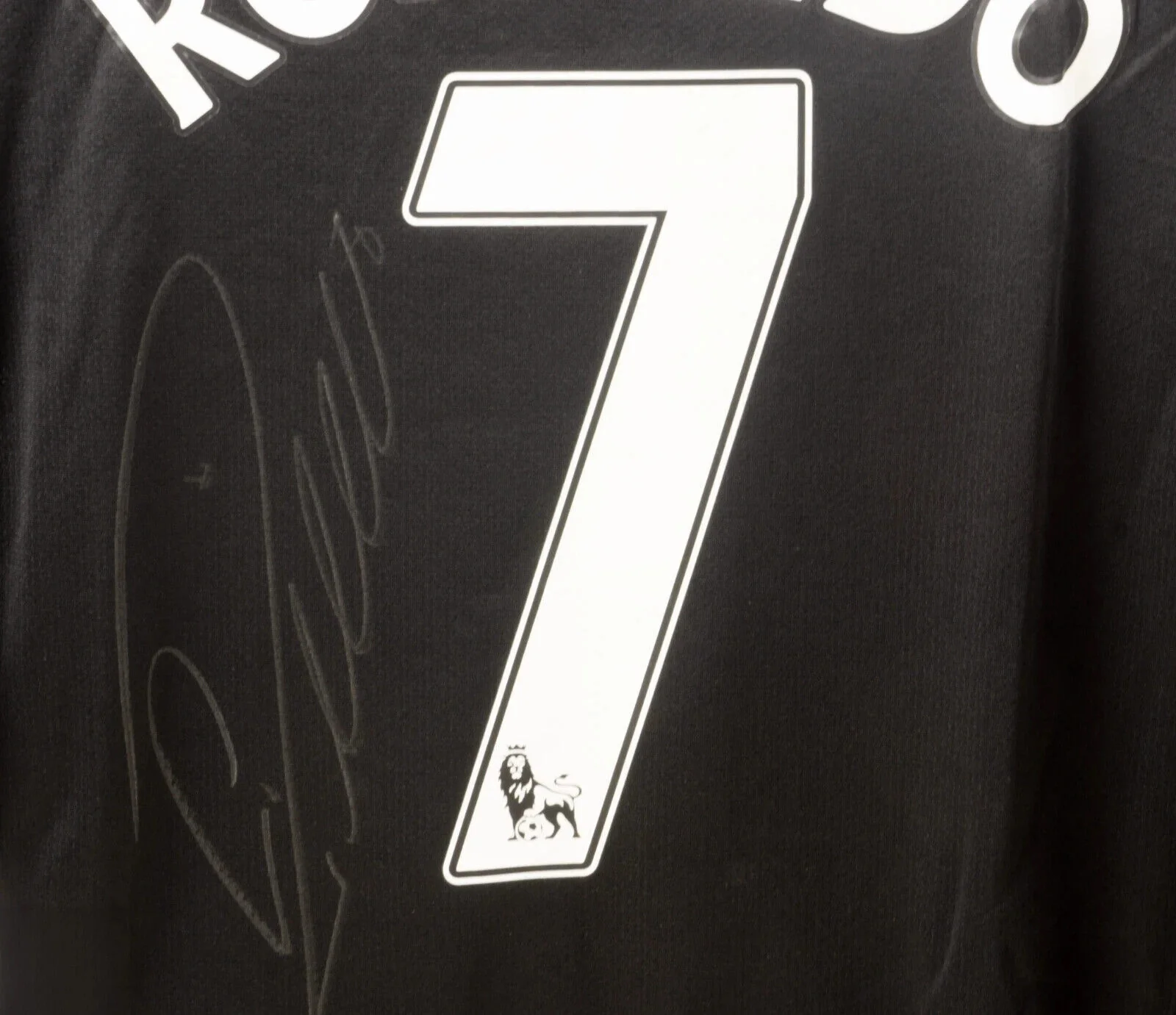 Cristiano Ronaldo Signed Manchester Utd Away Soccer Jersey #7 with Beckett LOA - Image 2