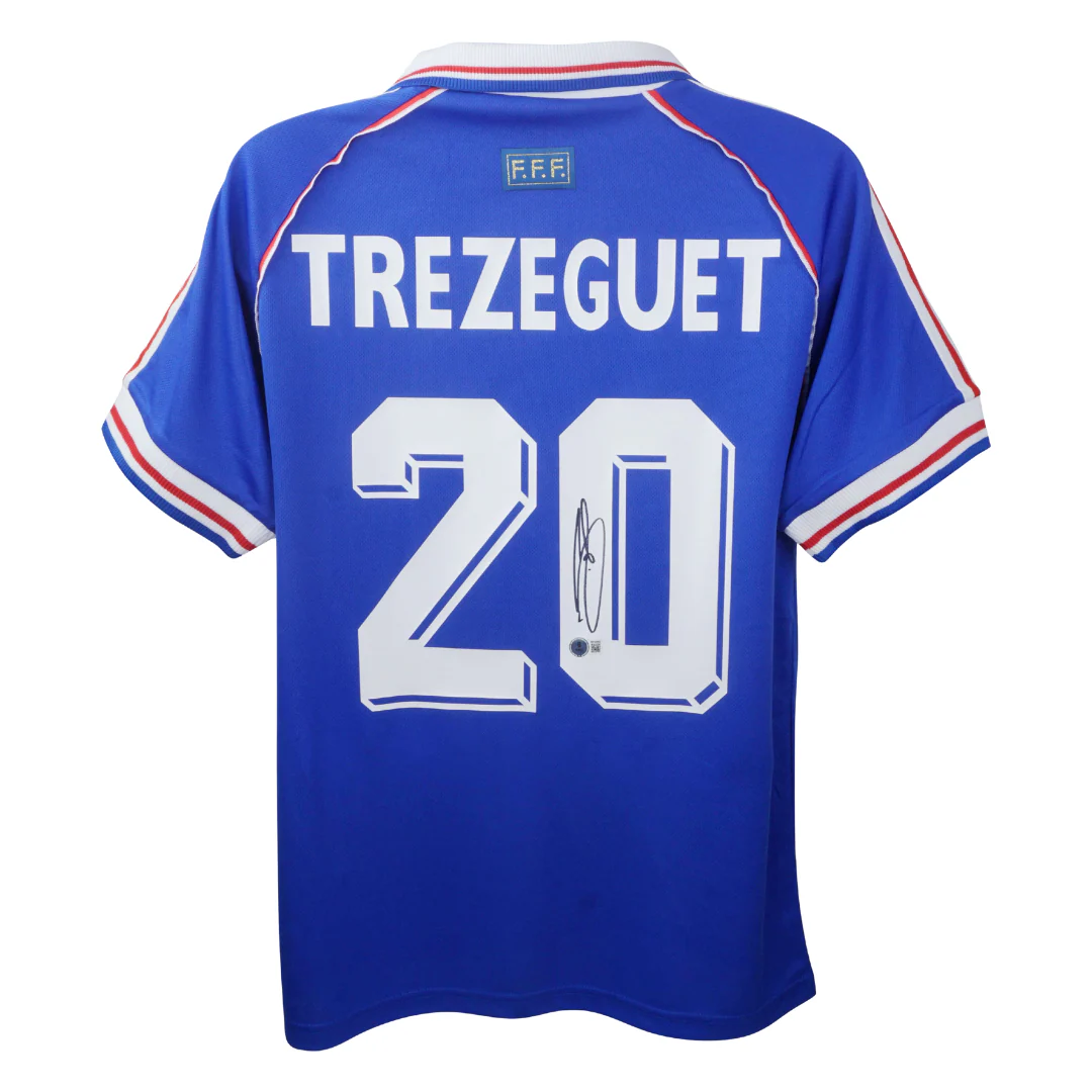 Framed David Trezeguet Signed France Soccer Jersey #20 with Beckett Witness - Image 3