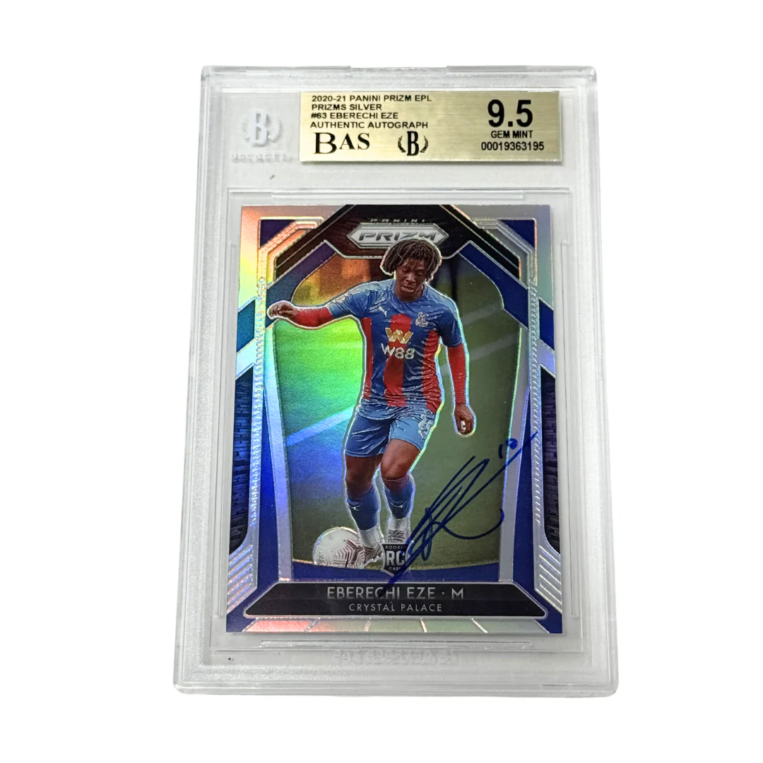 Eberechi Eze Signed 2020-21 Panini Prizm EPL Silver Rookie Card – BGS 9.5