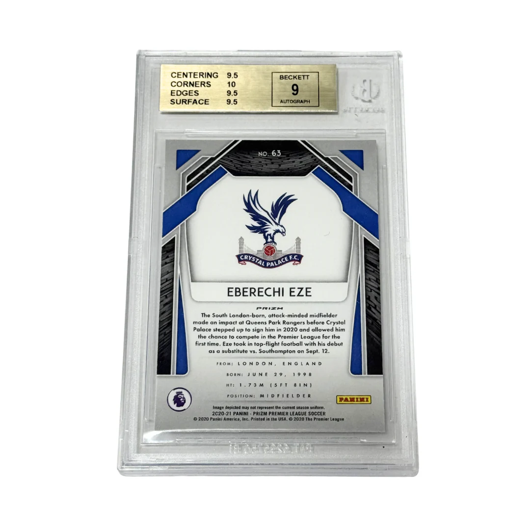 Eberechi Eze Signed 2020-21 Panini Prizm EPL Silver Rookie Card – BGS 9.5 - Image 2