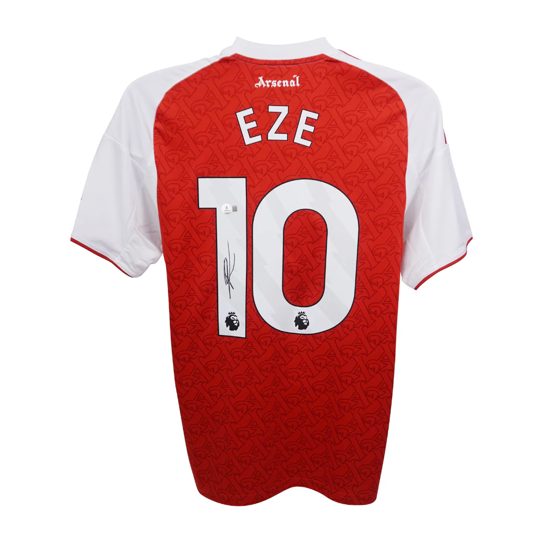 Framed Eberechi Eze Signed Arsenal FC Home Soccer Jersey #11 with Beckett COA - Image 3