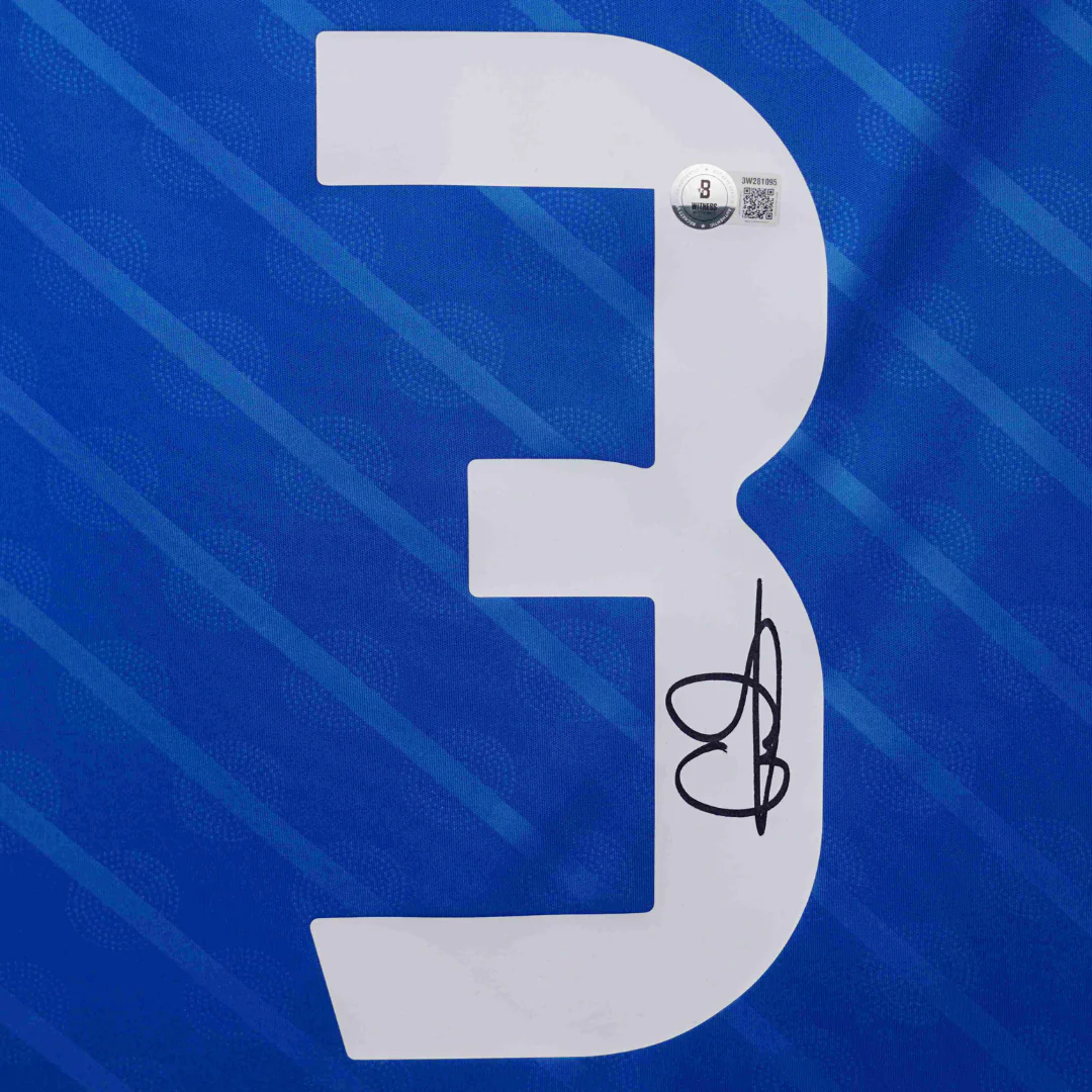 Eder Militao Signed Real Madrid Away Soccer Jersey #3 with Beckett Witness - Image 2