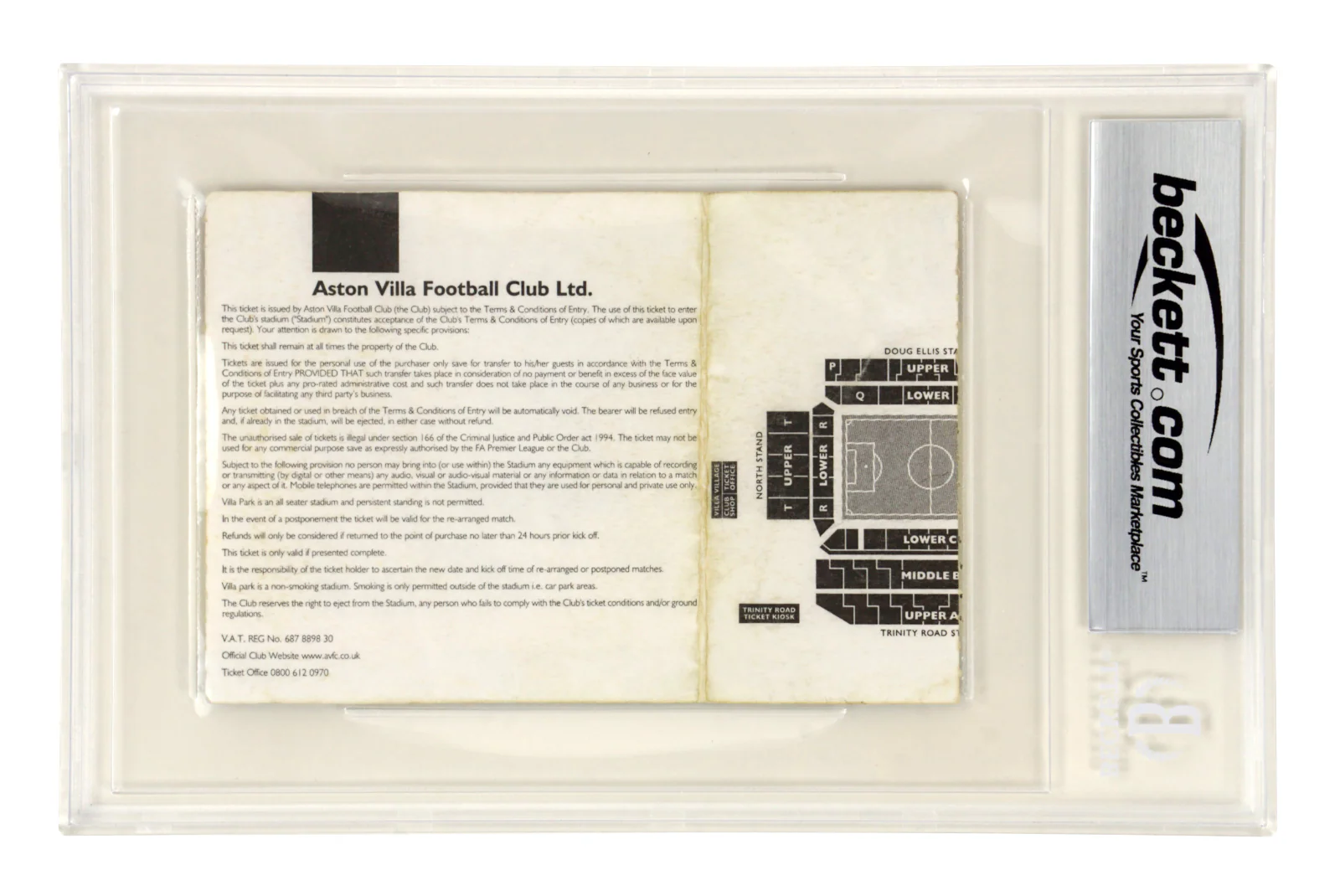 Fernando Torres Signed 2007 Liverpool EPL Debut Match Ticket Inscribed – BGS 3 - Image 2