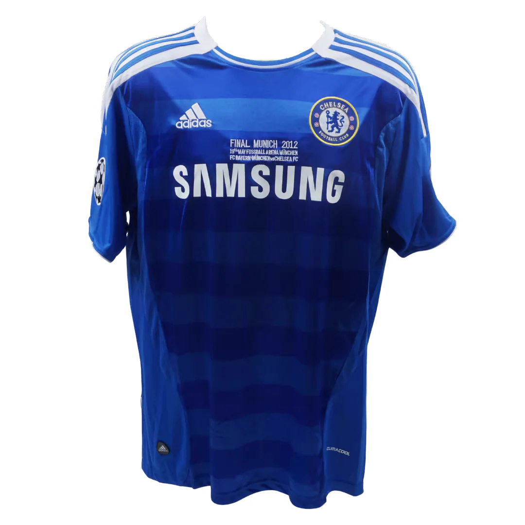 Fernando Torres Signed 2012 UCL Final Chelsea Soccer Jersey #9 with Beckett COA - Image 4