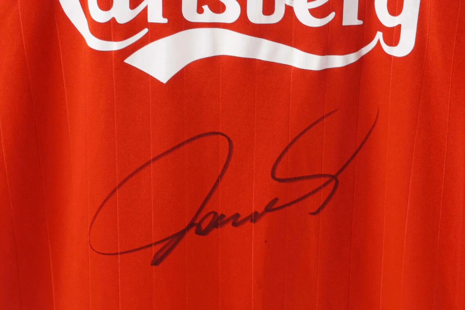 Fernando Torres Signed Liverpool FC Home Soccer Jersey #9 with Beckett COA - Image 2