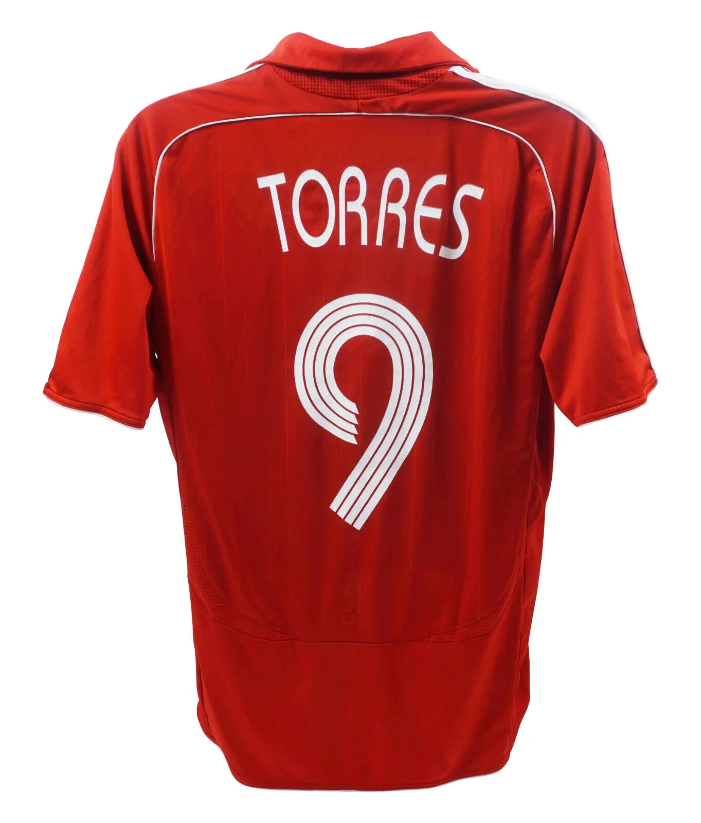 Fernando Torres Signed Liverpool FC Home Soccer Jersey #9 with Beckett COA - Image 4