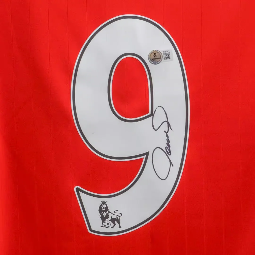 Fernando Torres Signed Liverpool FC Home Soccer Jersey #9 with Beckett COA - Image 2