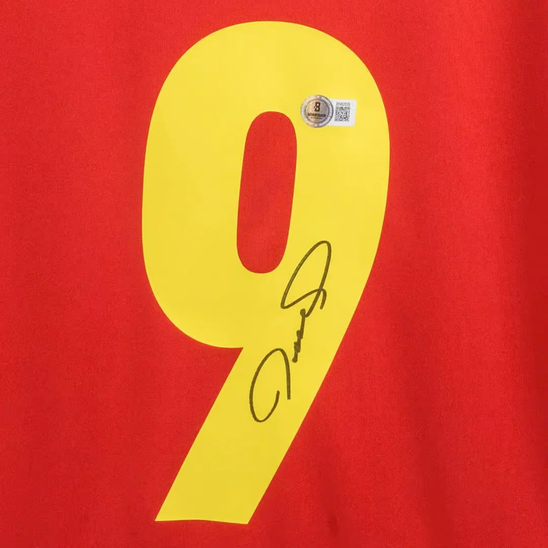 Fernando Torres Signed Spain FC Home Soccer Jersey #9 with Beckett COA - Image 2