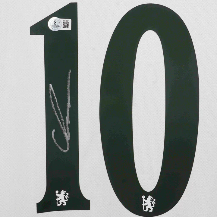 Framed Cole Palmer Signed Chelsea FC Away Soccer Jersey #10 with Beckett COA - Image 2