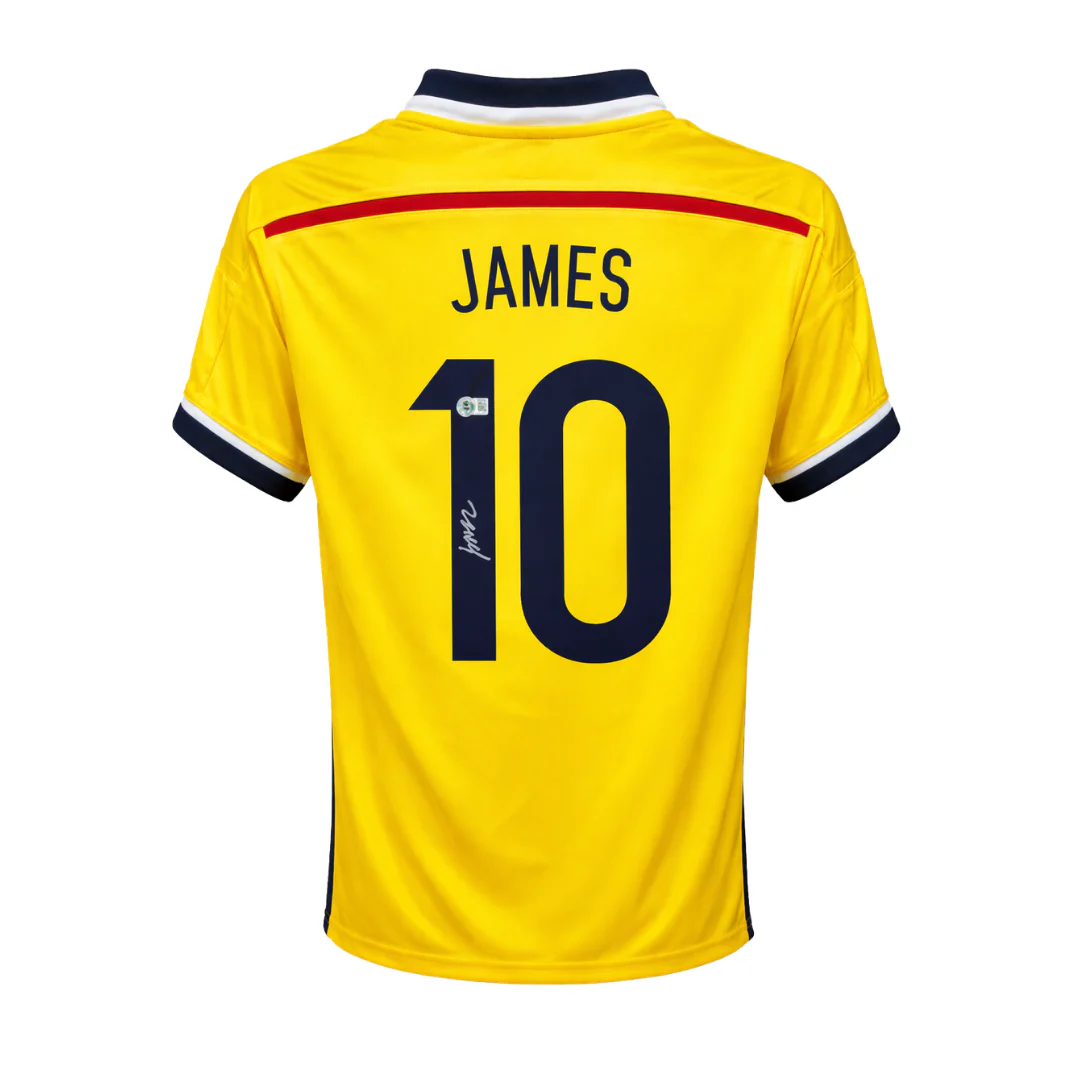 Framed James Rodriguez Signed Colombia Soccer Jersey #10 with Beckett Witness - Image 3