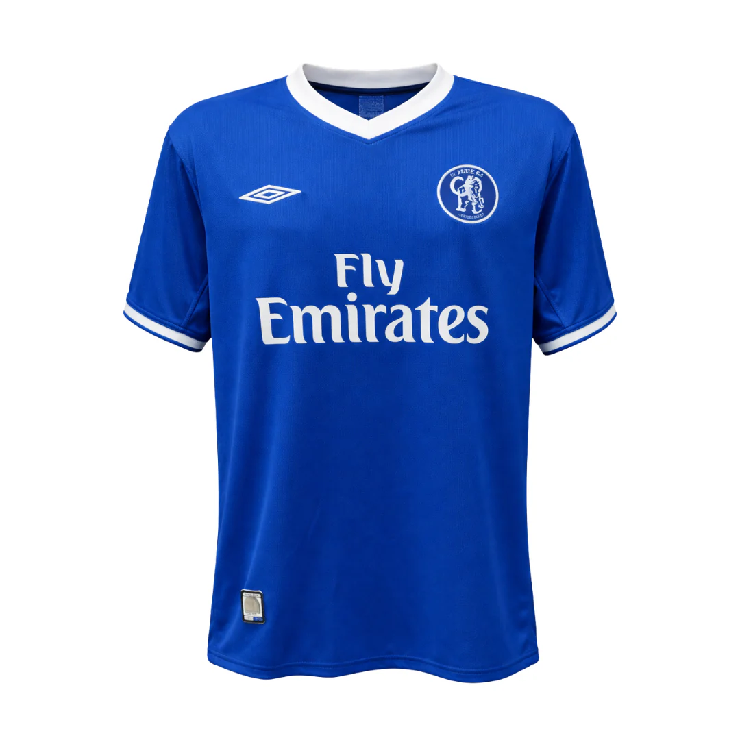 Framed Jimmy Floyd Hasselbaink Signed Chelsea Soccer Jersey #9 with Beckett COA - Image 4