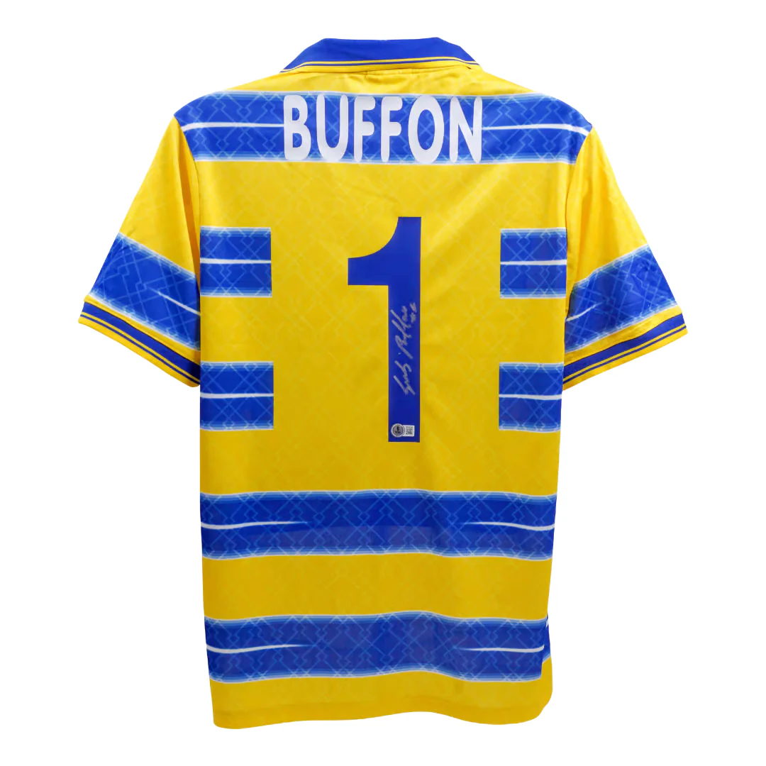 Gianluigi Buffon Signed Parma Goalkeeper Soccer Jersey #1 with Beckett Witness - Image 3