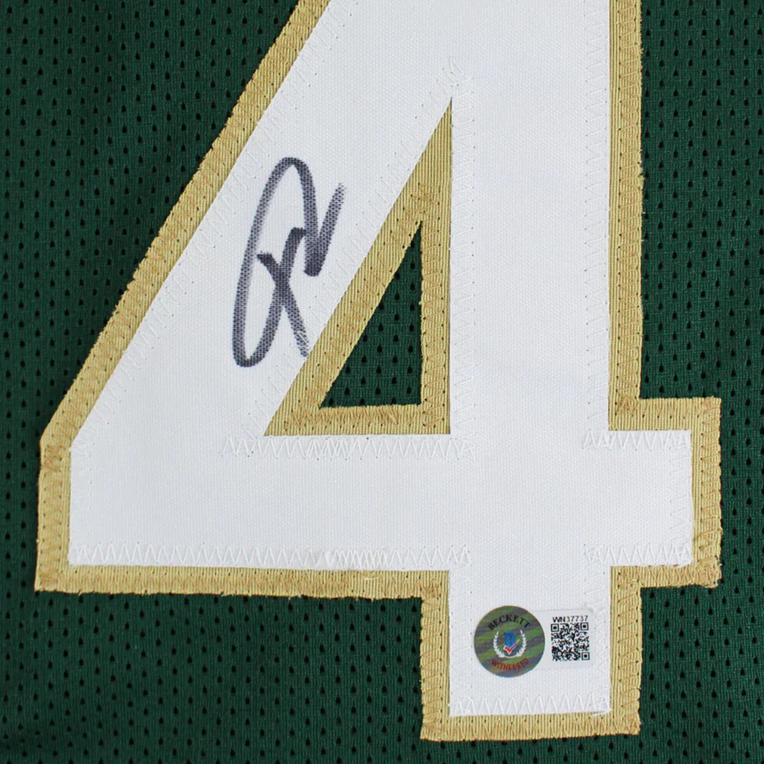 Giannis Antetokounmpo Signed Milwaukee Bucks Basketball Jersey with Beckett Witness - Image 2