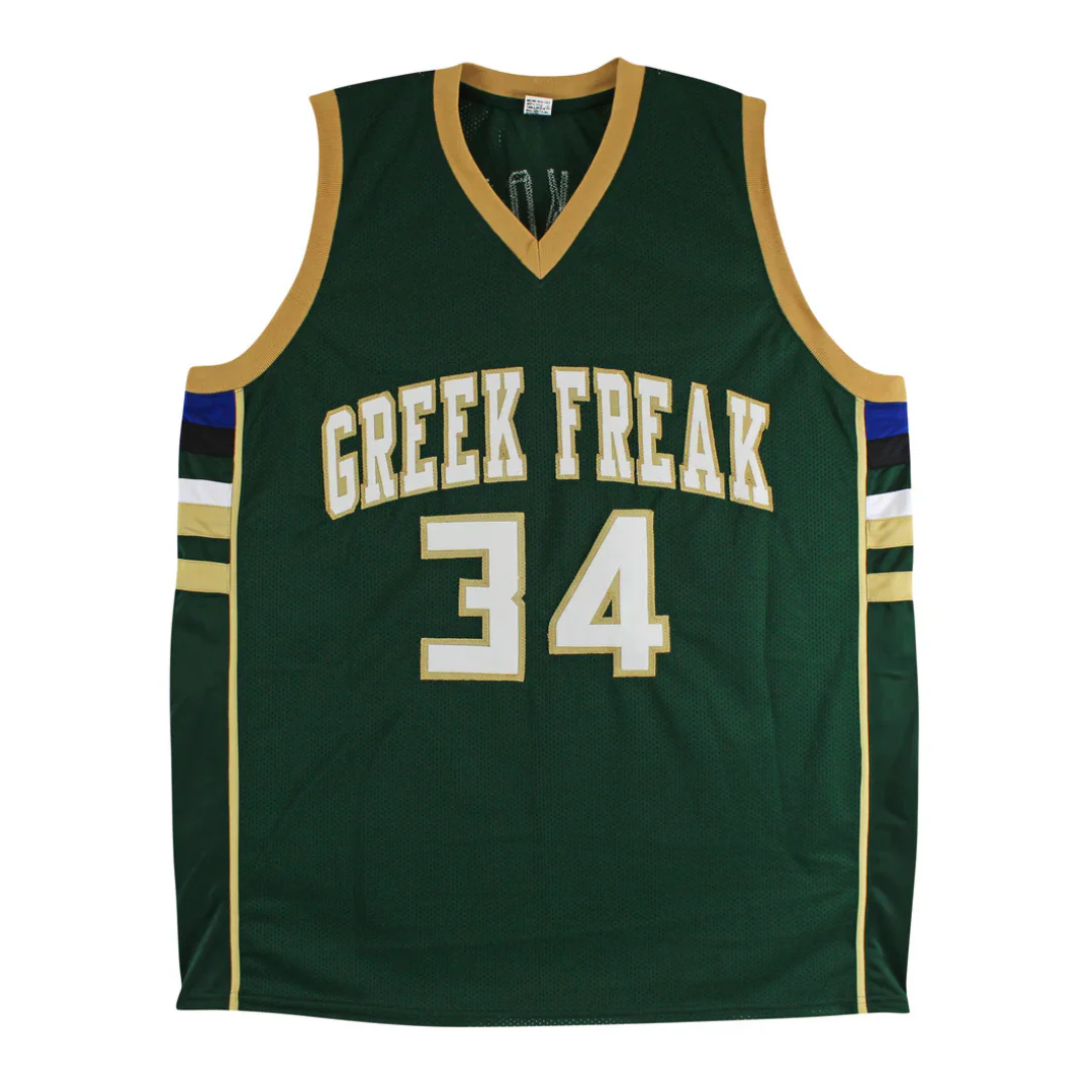 Giannis Antetokounmpo Signed Milwaukee Bucks Basketball Jersey with Beckett Witness - Image 4