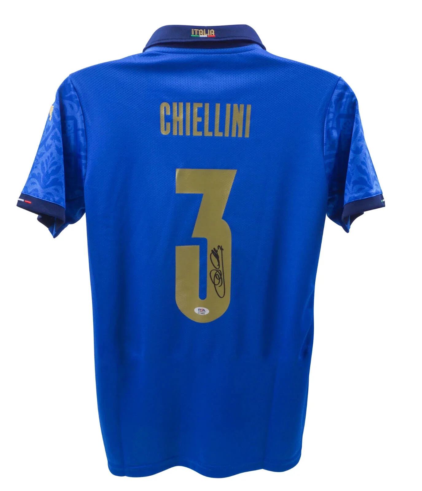 Giorgio Chiellini Signed Italy FC Soccer Jersey #3 with PSA COA - Image 3