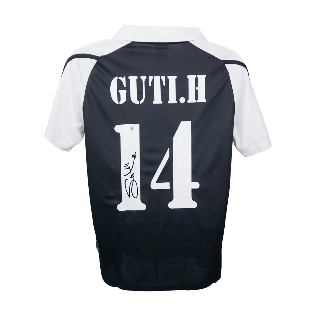 Framed Guti Hernandez Signed Real Madrid FC Away Soccer Jersey #14 with Beckett Witness - Image 2