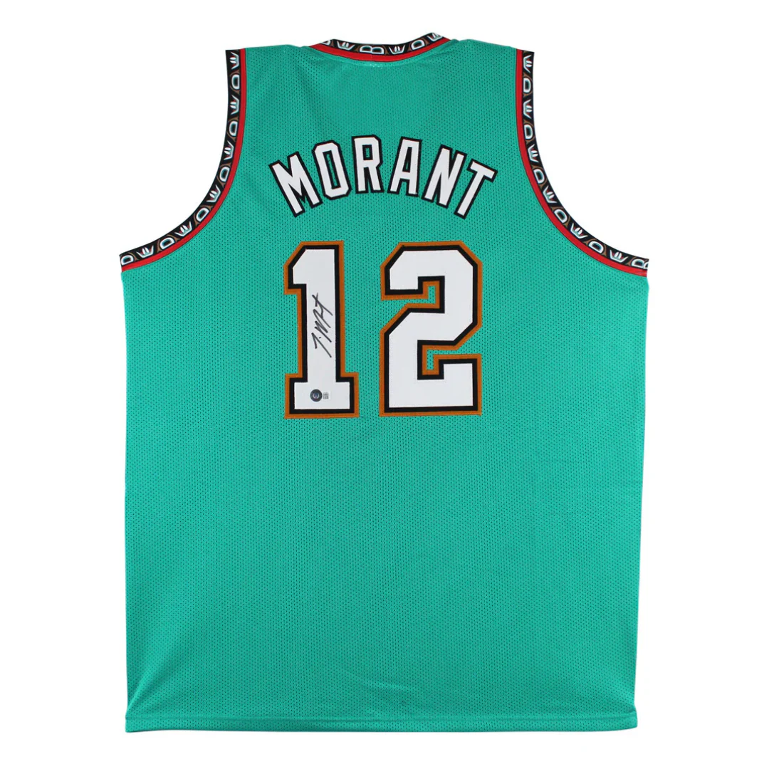 Ja Morant Signed Memphis Grizzlies Basketball Jersey with Beckett COA - Image 3