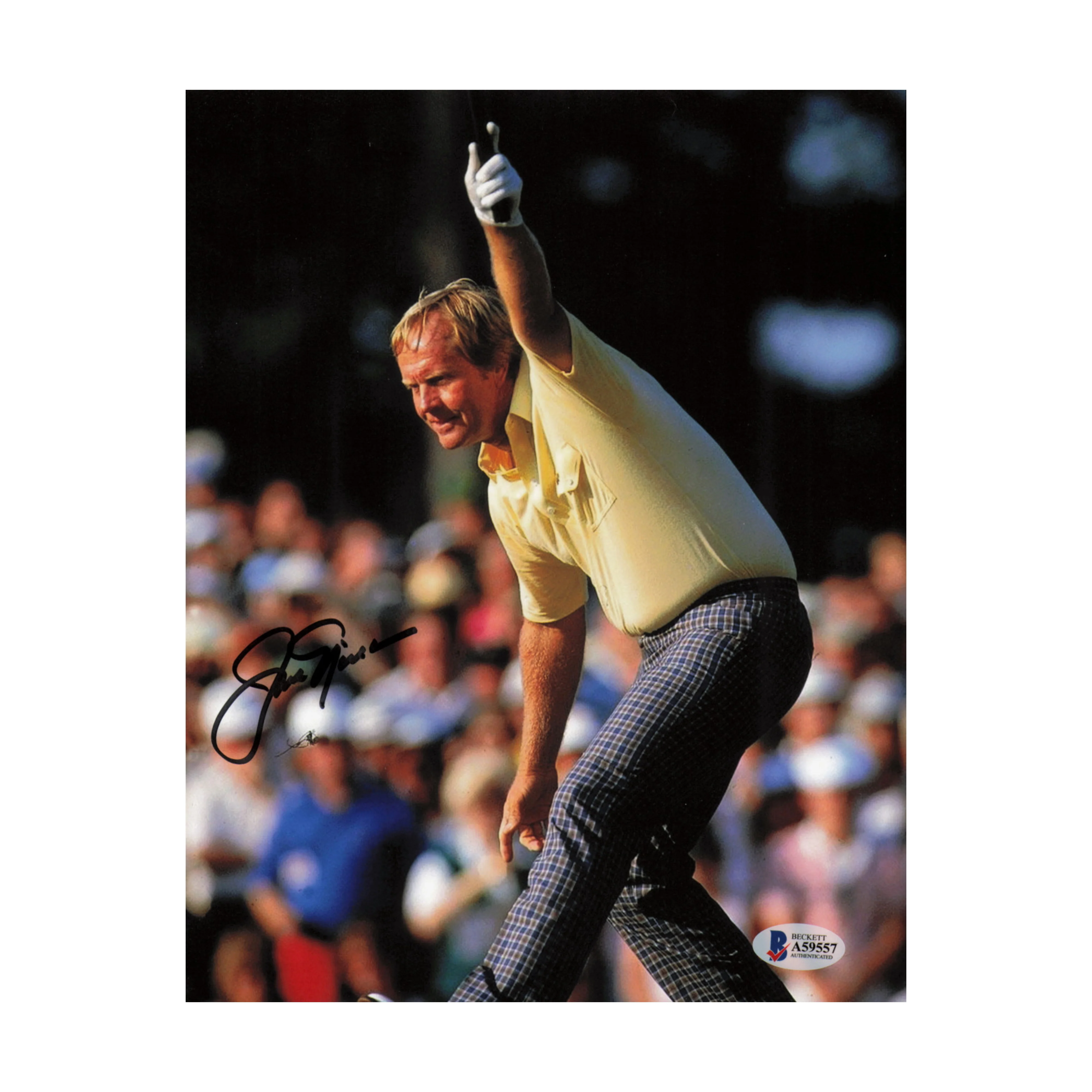 Jack Nicklaus Autographed 8x10 Photo Golf Beckett BAS