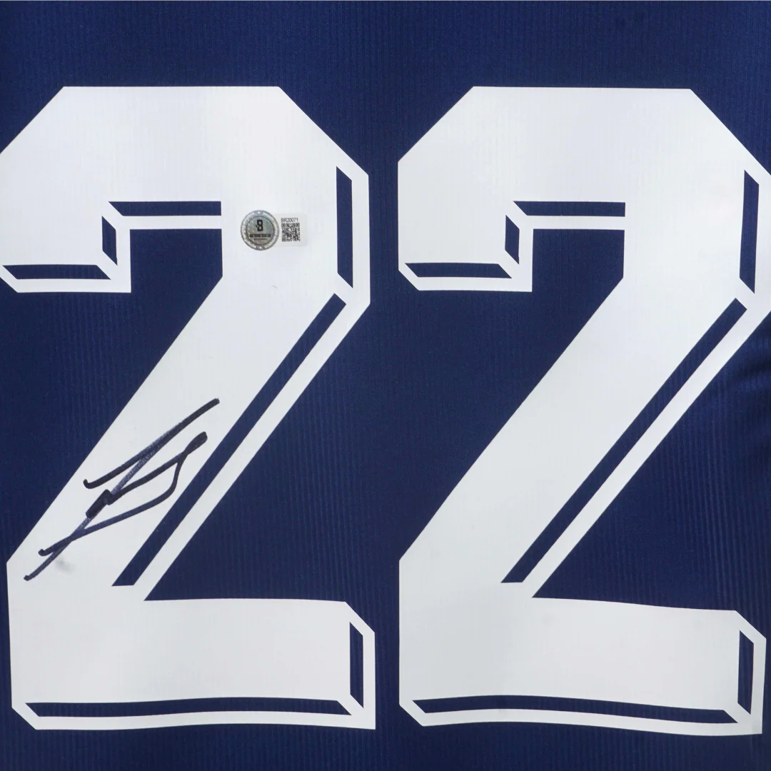 Javier Zanetti Signed Argentina FC Away Soccer Jersey #22 with Beckett COA - Image 2
