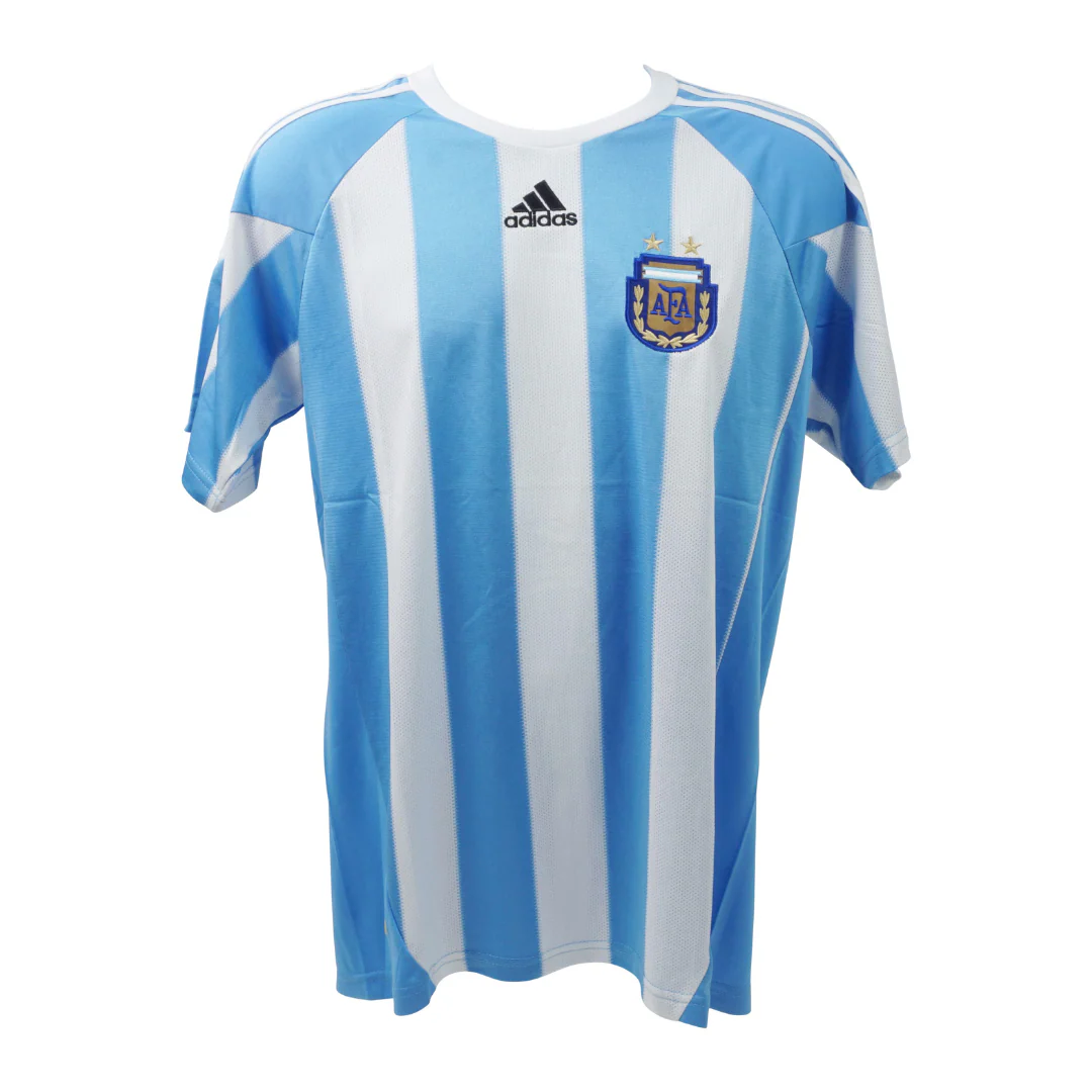 Javier Zanetti Signed Argentina FC Home Soccer Jersey #8 with Beckett COA - Image 4