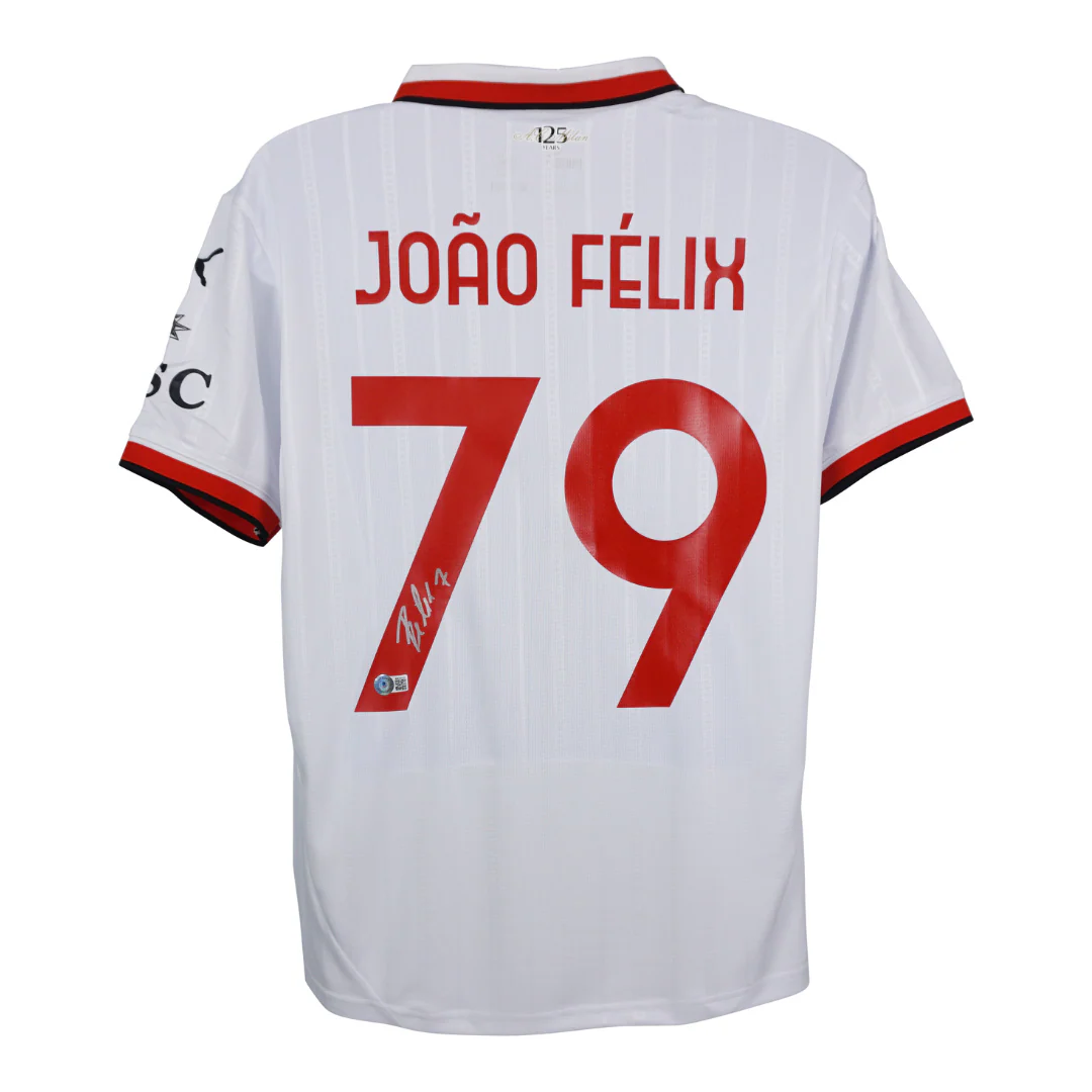 Joao Felix Signed AC Milan Away Soccer Jersey #79 with Beckett COA - Image 3