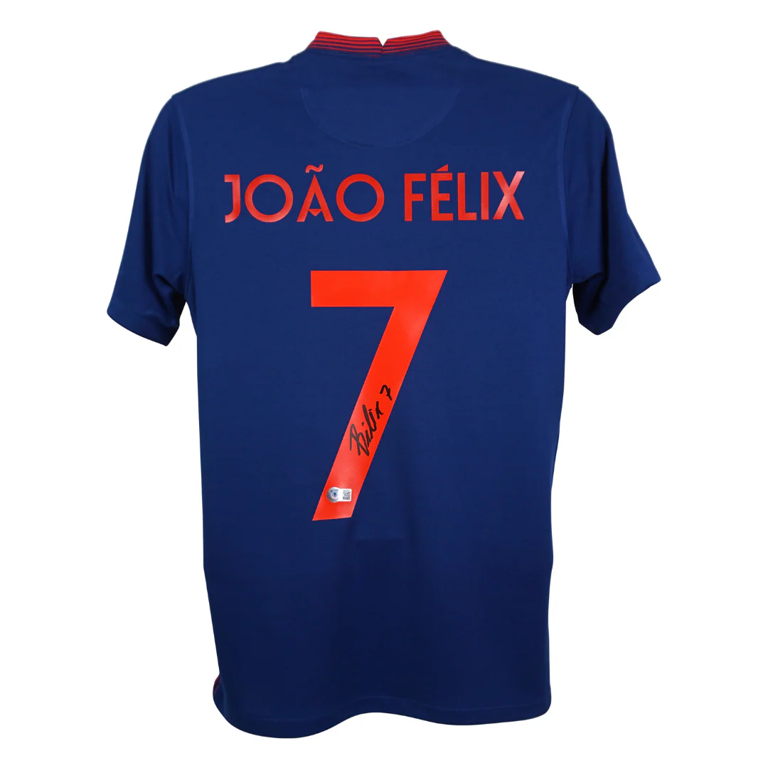 Joao Felix Signed Atletico Madrid Away Soccer Jersey #7 with Beckett COA - Image 3