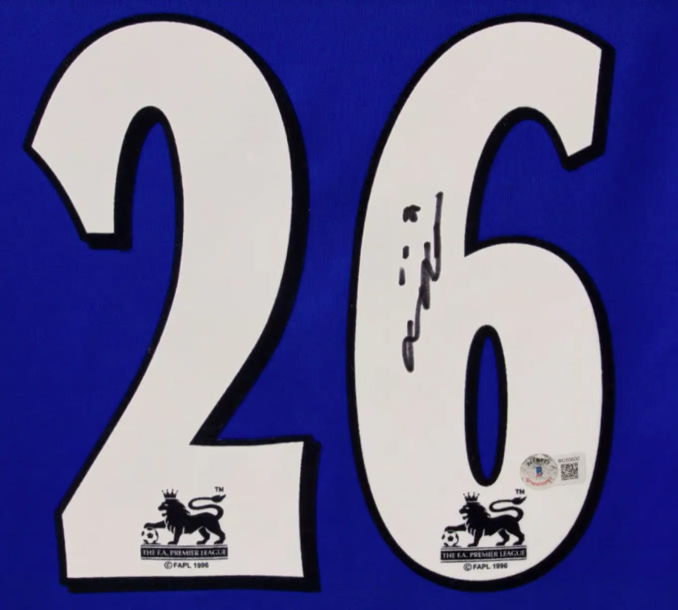 Framed John Terry Signed Chelsea FC Home Soccer Jersey #26 with Beckett COA - Image 2