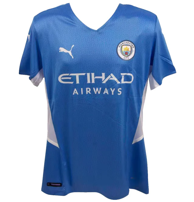 Kalvin Phillips Signed Manchester City Home Soccer Jersey #4 with Beckett COA - Image 4