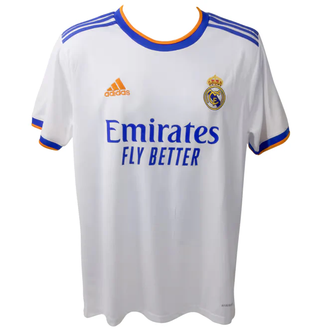 Framed Karim Benzema Signed Real Madrid FC Home Soccer Jersey #9 with Beckett COA - Image 4