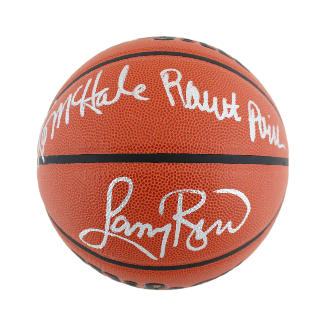 Larry Bird, Kevin McHale & Robert Parish Triple Signed Wilson Basketball with Beckett Witness - Image 2