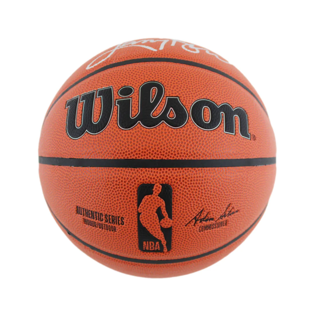 Larry Bird, Kevin McHale & Robert Parish Triple Signed Wilson Basketball with Beckett Witness - Image 3