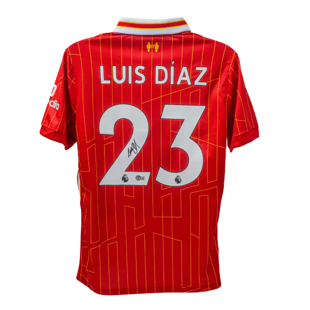 Luis Diaz Signed Liverpool FC Home Soccer Jersey #23 with Beckett COA - Image 3