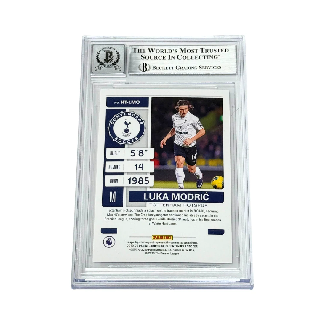 Luka Modric Signed 2019-20 Panini Contenders Historic Ticket #7 – BGS 10 - Image 2