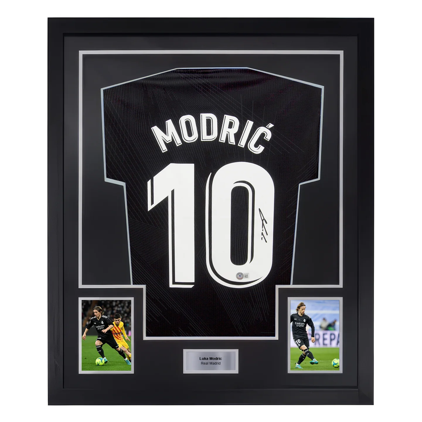 Framed Luka Modric Signed Real Madrid FC Away Y-3 Soccer Jersey #10 with Beckett COA