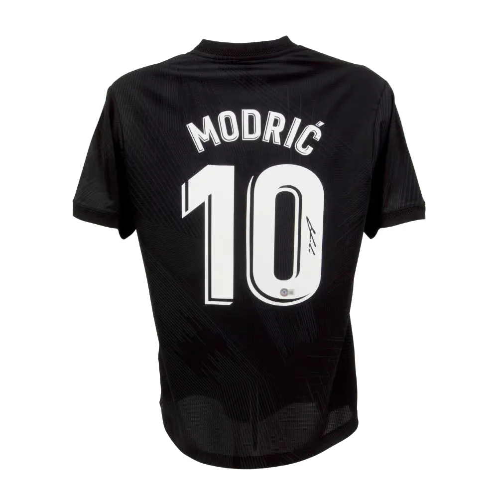Framed Luka Modric Signed Real Madrid FC Away Y-3 Soccer Jersey #10 with Beckett COA - Image 3