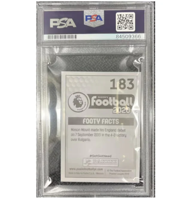 Mason Mount Signed 2020 Panini Premier League Sticker – PSA Authentic - Image 2