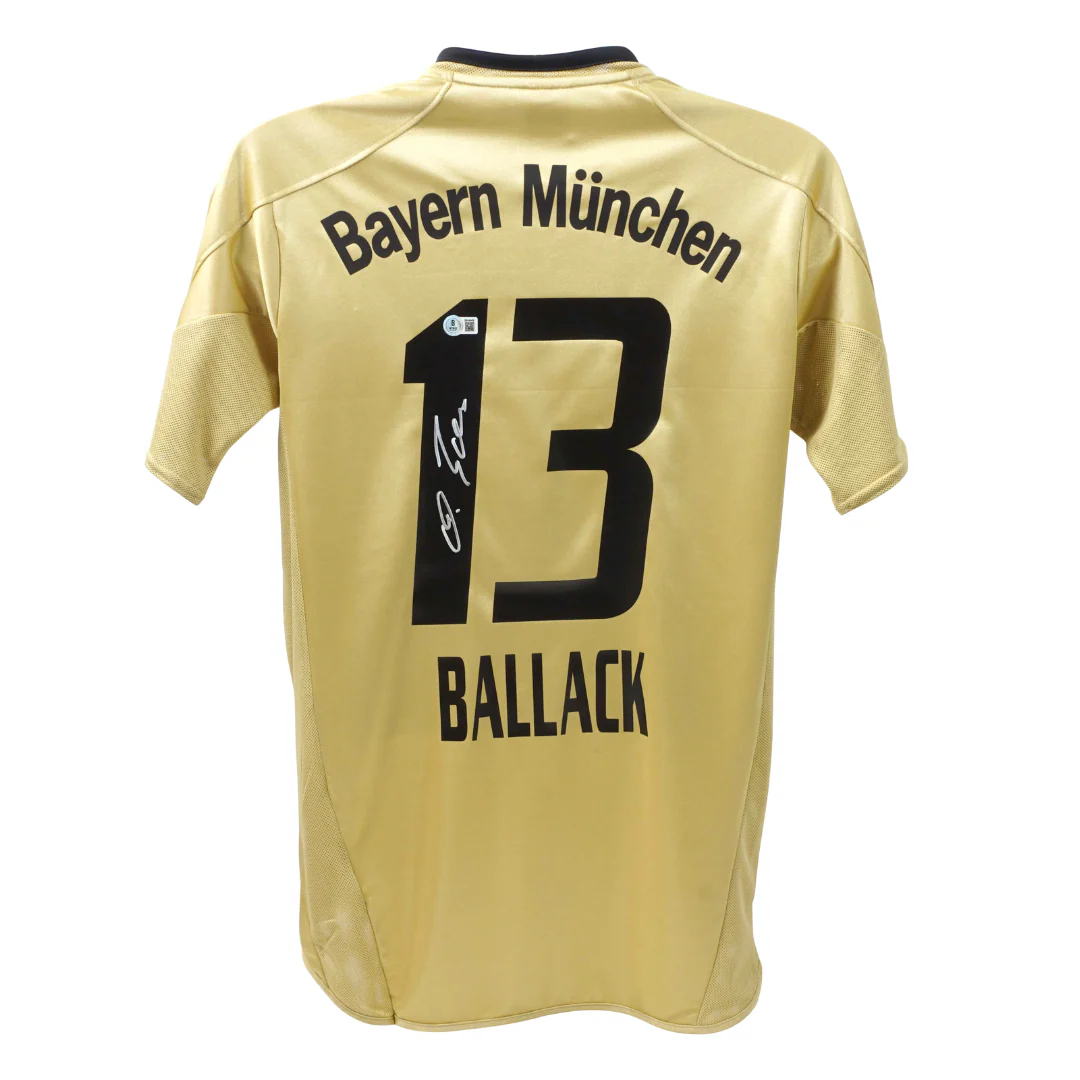 Michael Ballack Signed FC Bayern Munich Soccer Jersey #13 with Beckett Witness - Image 3